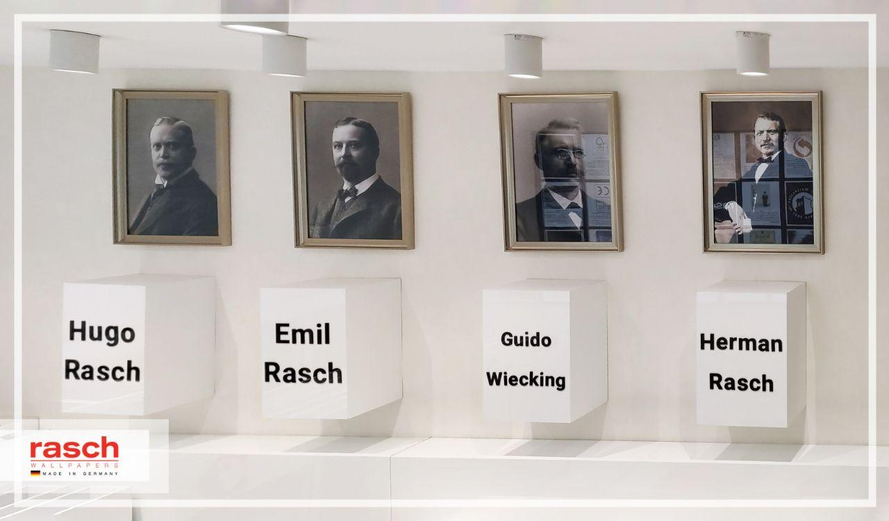تابلو بنیانگذاران راش آلمان در فروشگاه شریعتی